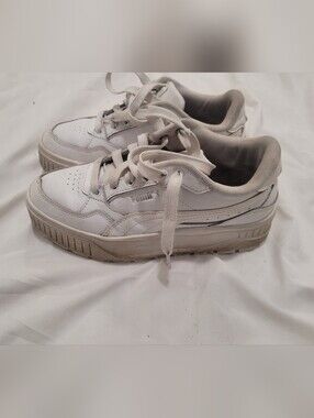 Puma White Low-Top Sneakers